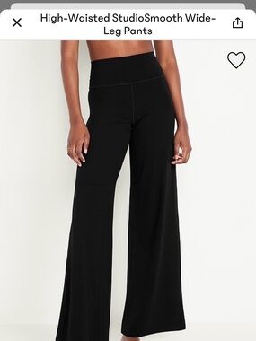 NWOT unworn Old Navy High-Waisted Wide-Leg Leggings in Black
